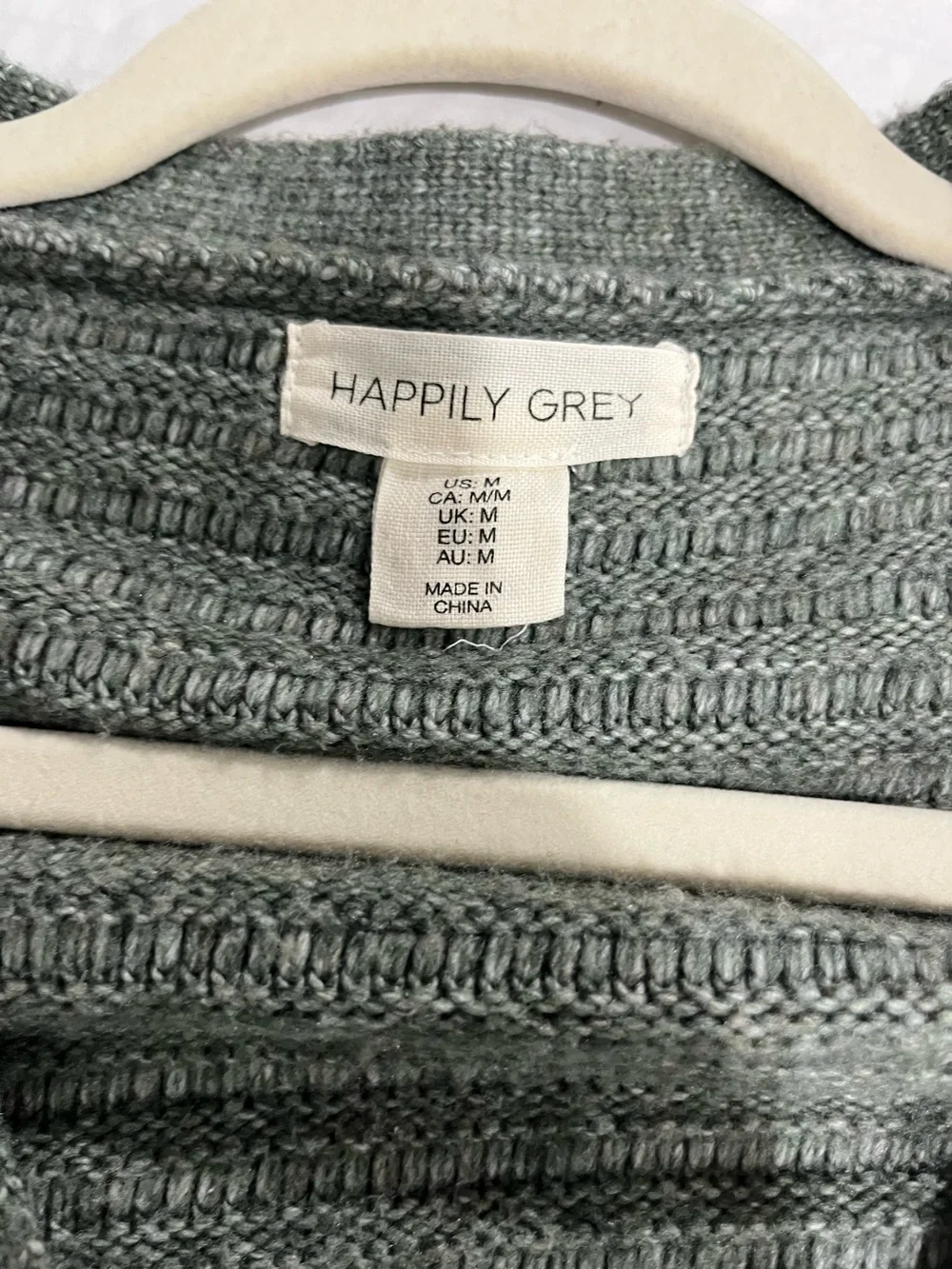 HAPPILY GREY CROPPED CARDIGAN